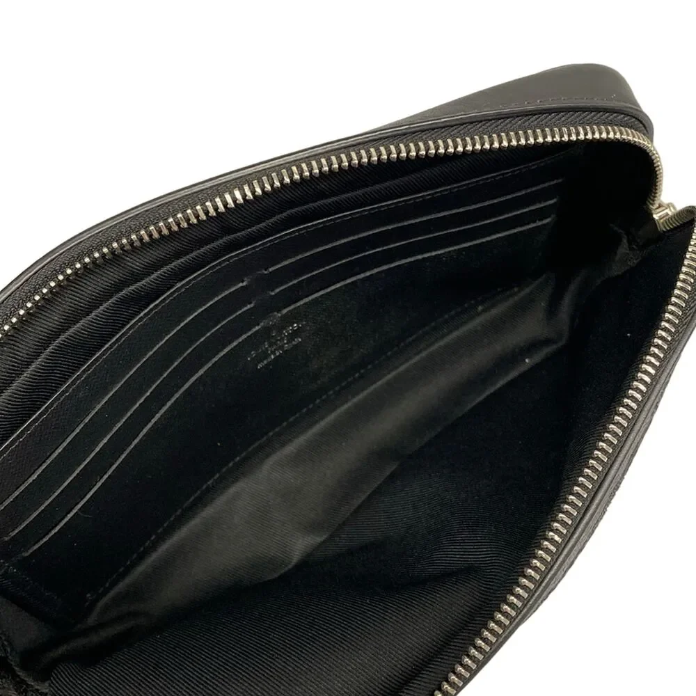 Louis Vuitton Alpha Clutch Bag N60182 Dark Gray Black